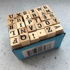 Studio G Alphabet rubber stamp set